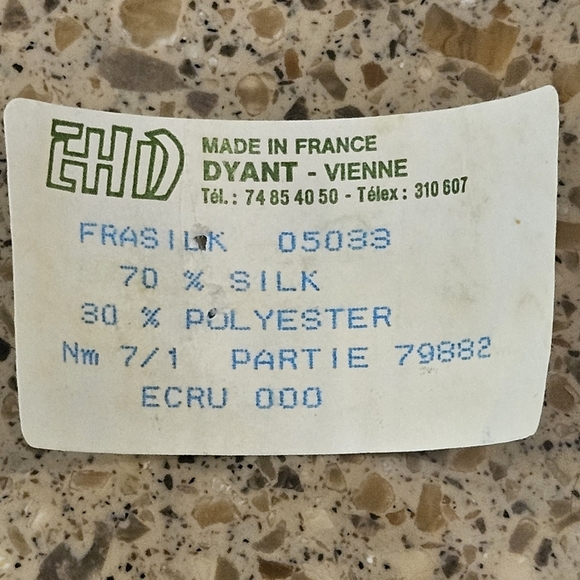 Vintage Made In France 9" Handmade Gold Silk Blend Angel Tree Topper - Picture 7 of 7